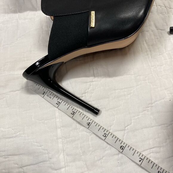Calvin Klein Black Mules with Pointed Toe and Kitten Heel size 8.5 - Picture 7 of 7